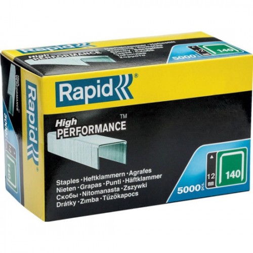 Плоские скобы RAPID 12 мм, тип 140 (G/11/57) 5000шт Плоские скобы RAPID 12 мм, тип 140 (G/11/57) 5000шт